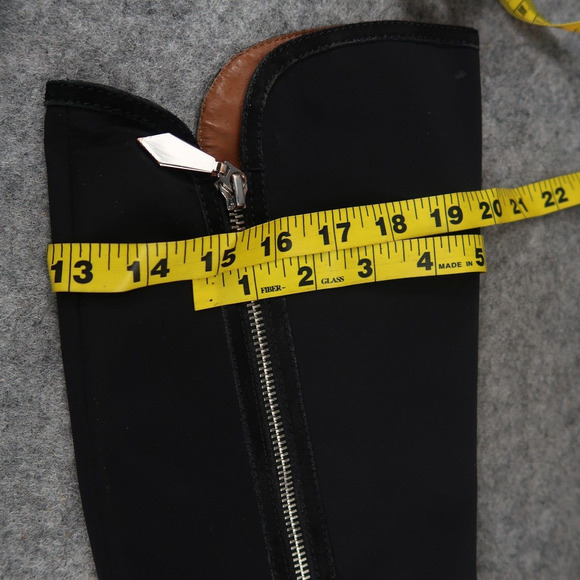 Donald Pliner Shoes Womens 6 Nova Boots Knee High Tall Double Zip Fashion Black - Picture 15 of 16